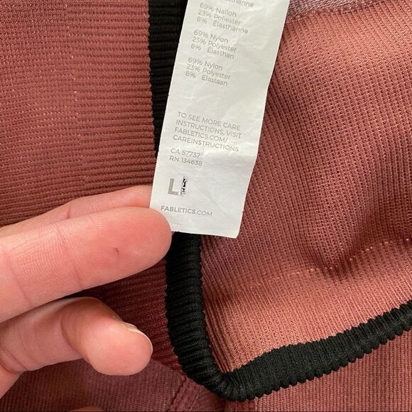 Fabletics Color Block Seamless High Waisted Leggings - Picture 8 of 10